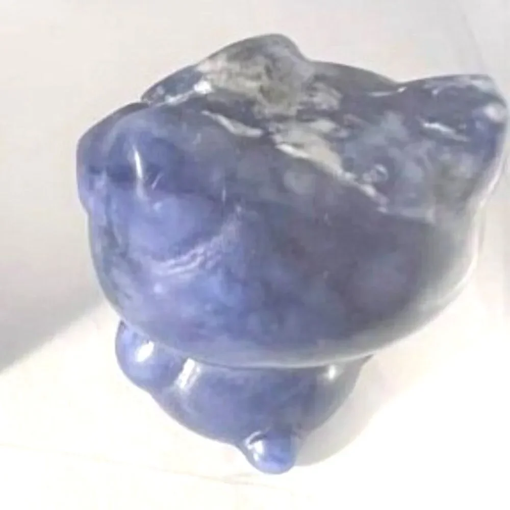 Adorable Hello Kitty Carving -  Sodalite